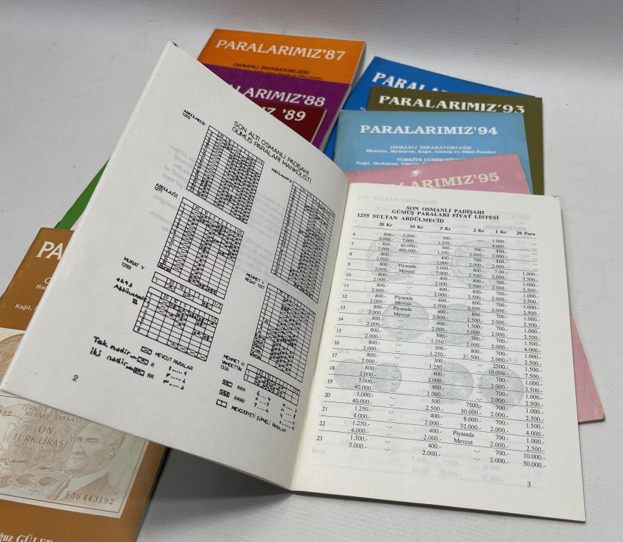 1987-1996 YILLARI ARASINA AİT TAM TAKIM PARA VE MADALYA KATALOĞU 