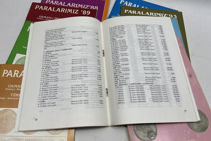 1987-1996 YILLARI ARASINA AİT TAM TAKIM PARA VE MADALYA KATALOĞU 