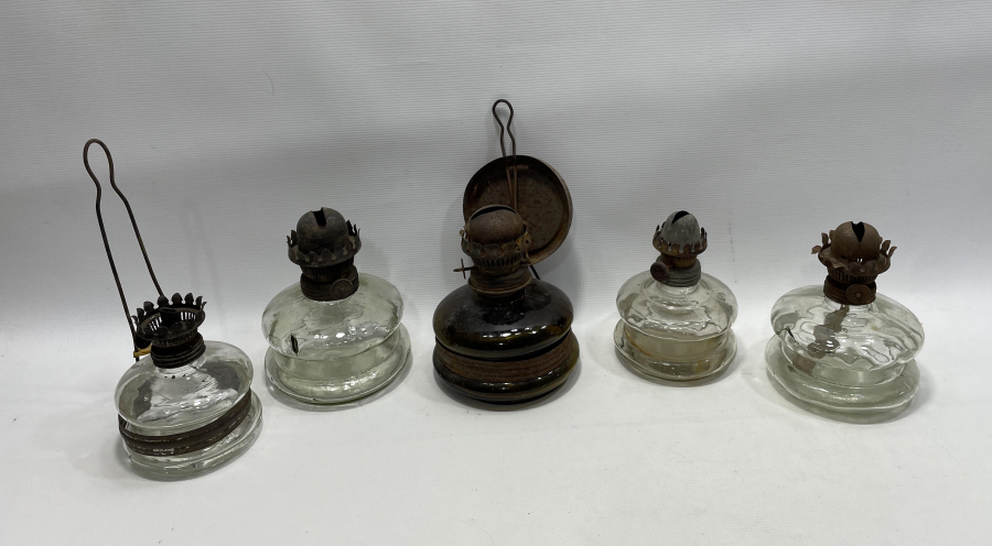 5 ADET ANTİKA GAZ LAMBASI LOTU