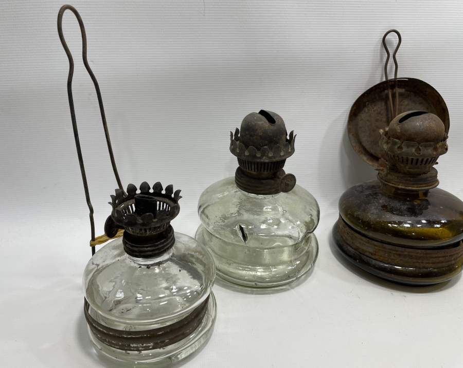 5 ADET ANTİKA GAZ LAMBASI LOTU