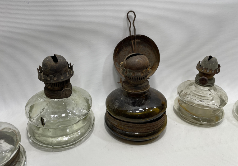 5 ADET ANTİKA GAZ LAMBASI LOTU