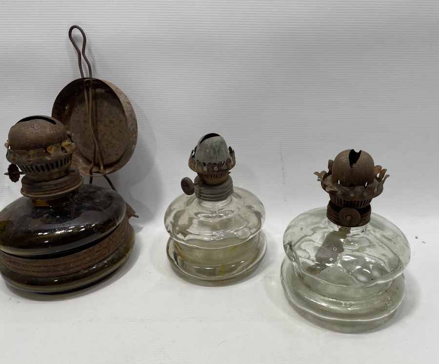 5 ADET ANTİKA GAZ LAMBASI LOTU