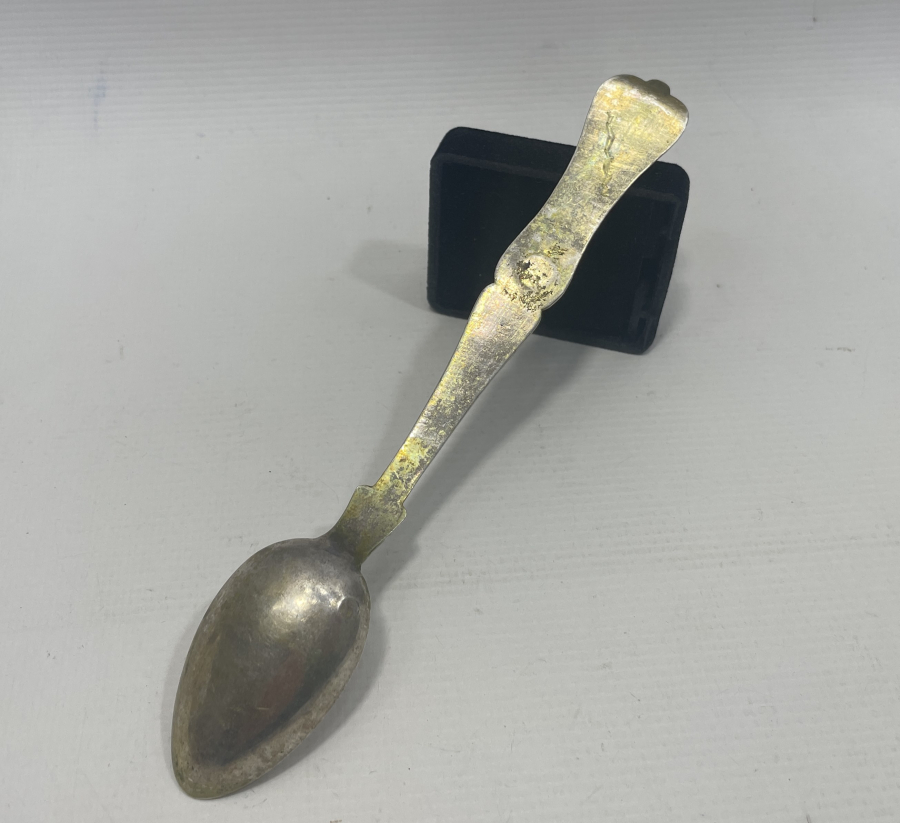 ABDÜLHAMİD HAN DÖNEMİ AZNAVUR İŞÇİLİKLİ TUĞRALI GÜMÜŞ KAŞIK