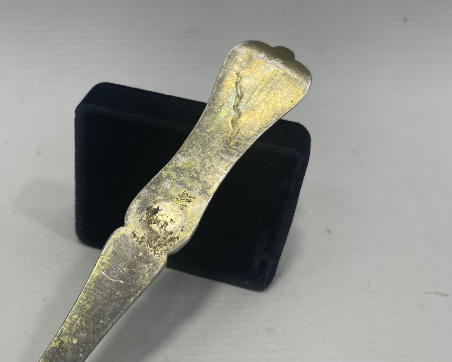 ABDÜLHAMİD HAN DÖNEMİ AZNAVUR İŞÇİLİKLİ TUĞRALI GÜMÜŞ KAŞIK