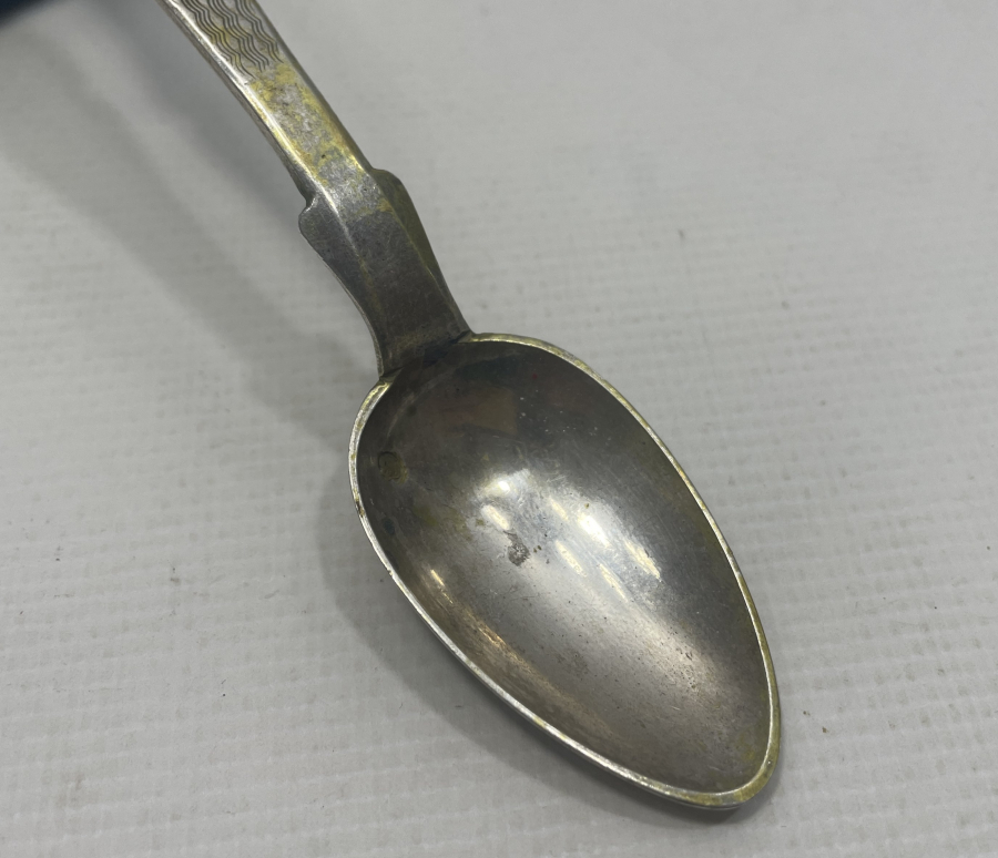 ABDÜLHAMİD HAN DÖNEMİ TUĞRALI GÜMÜŞ KAŞIK