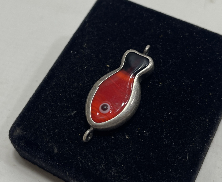 BALIK FORMUNDA GÜMÜŞ KOLYE UCU