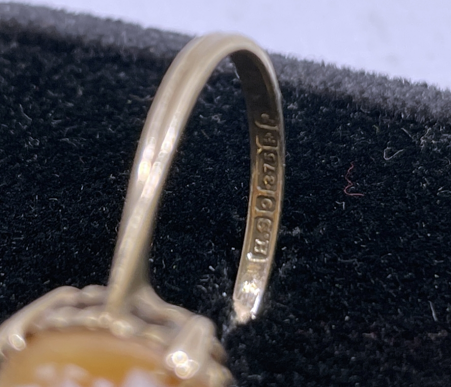 ÇOK NADİR ALTIN KAMEO YÜZÜK