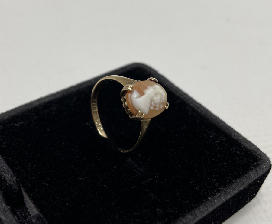 ÇOK NADİR ALTIN KAMEO YÜZÜK
