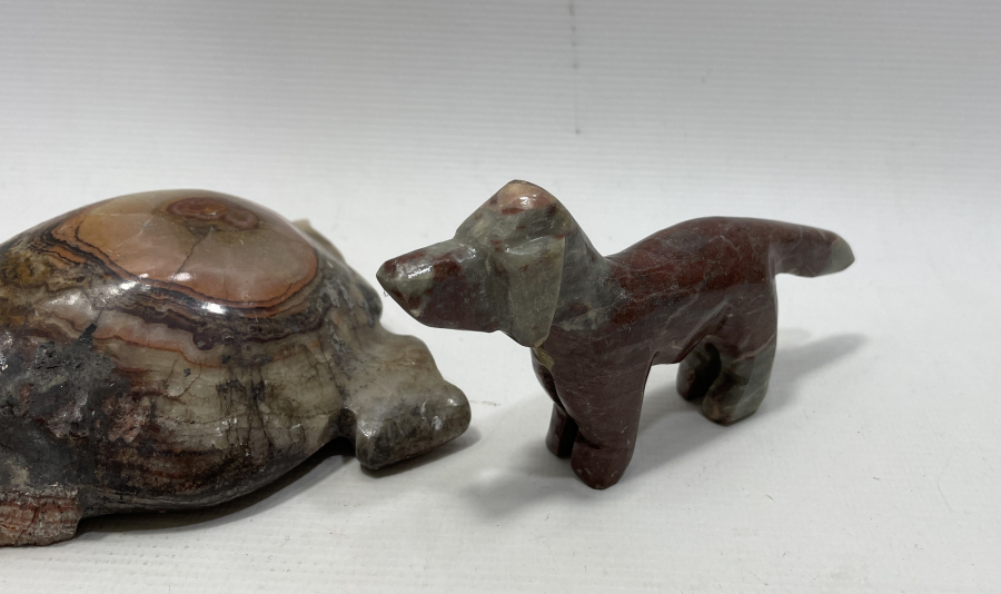 DOĞAL TAŞTAN YAPILMA 2 ADET BİBLO