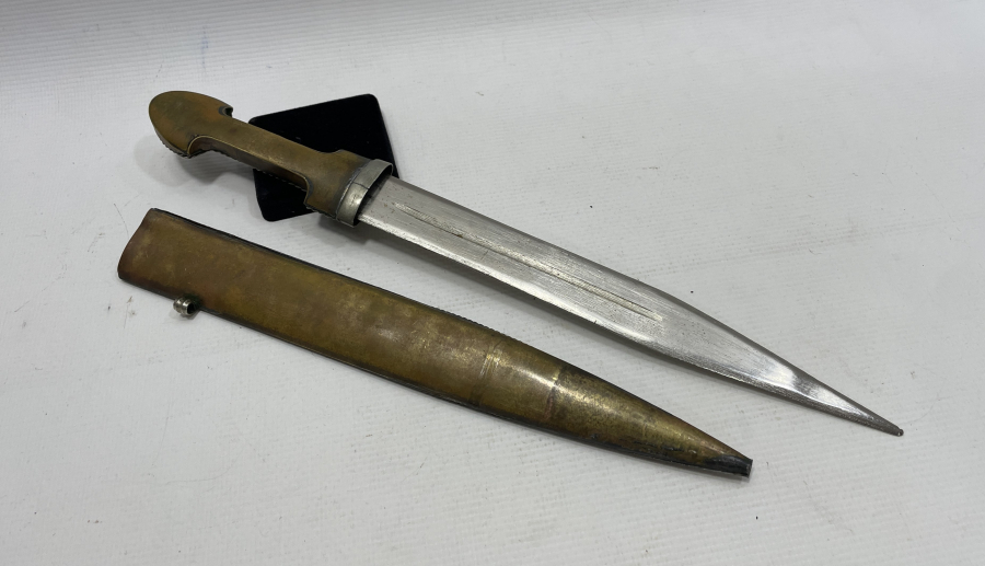 GÜMÜŞ KAPLAMA ANTİKA ÇERKES KAMASI