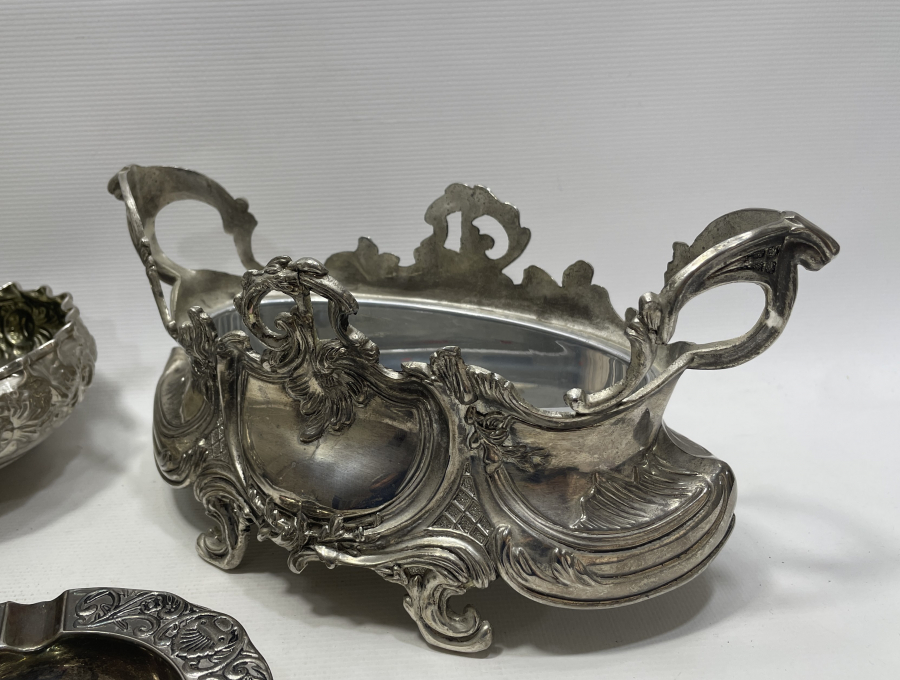 GÜMÜŞ KAPLAMA ANTİKA OBJE LOTU