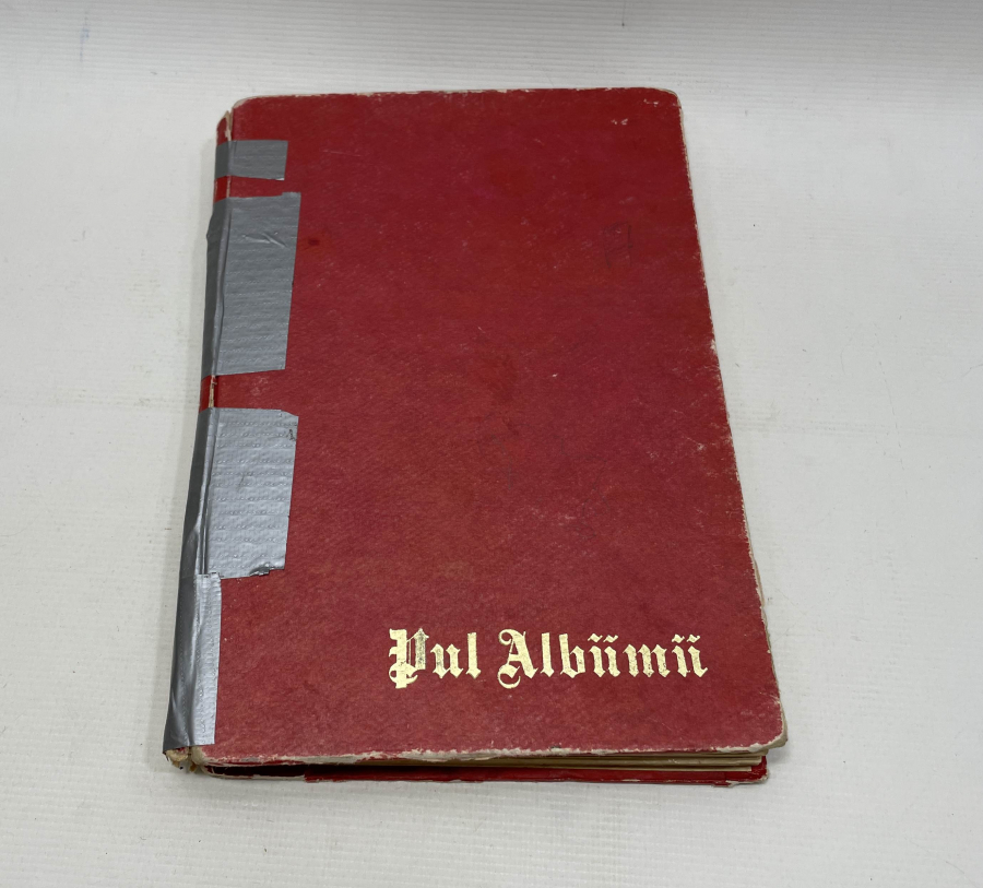 İÇİNDE PULLARI BULUNAN ANTİKA PUL ALBÜMÜ - HAZIR PUL KOLEKSİYONU