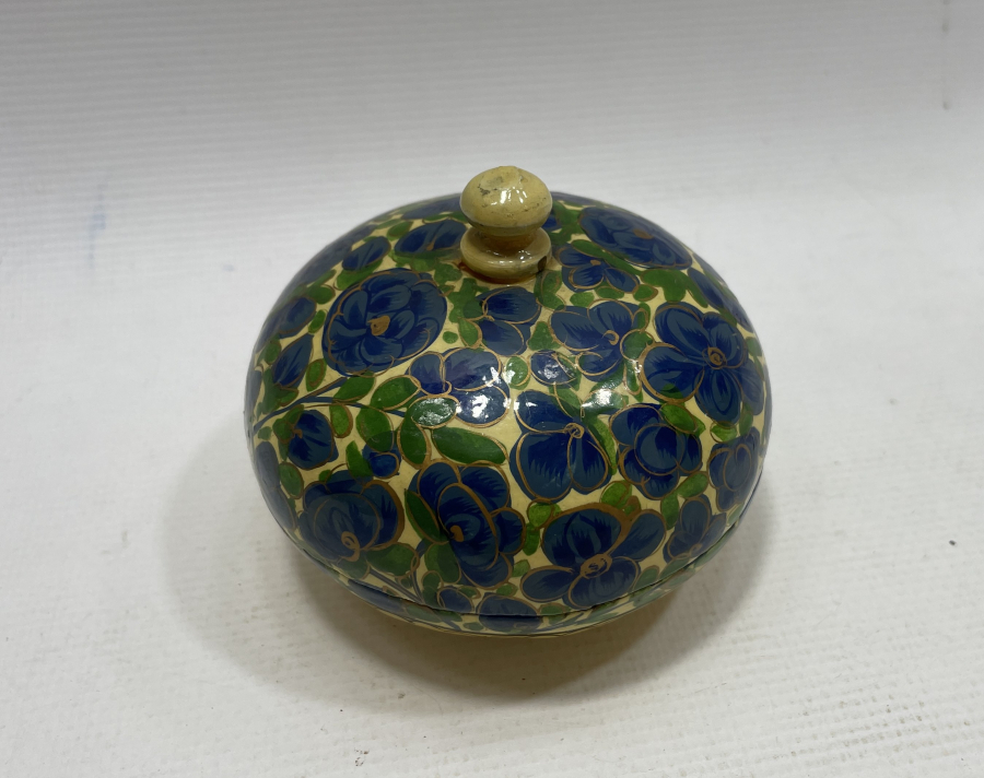 OSMANLI DÖNEMİ ÇOK NADİR ALTIN VERMEYLİ PAPİER MACHE TESPİH KUTUSU