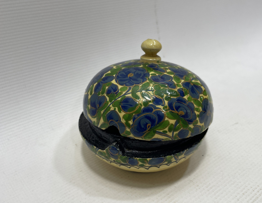 OSMANLI DÖNEMİ ÇOK NADİR ALTIN VERMEYLİ PAPİER MACHE TESPİH KUTUSU