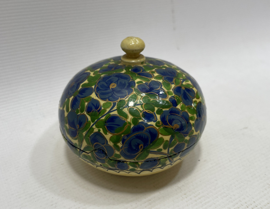 OSMANLI DÖNEMİ ÇOK NADİR ALTIN VERMEYLİ PAPİER MACHE TESPİH KUTUSU