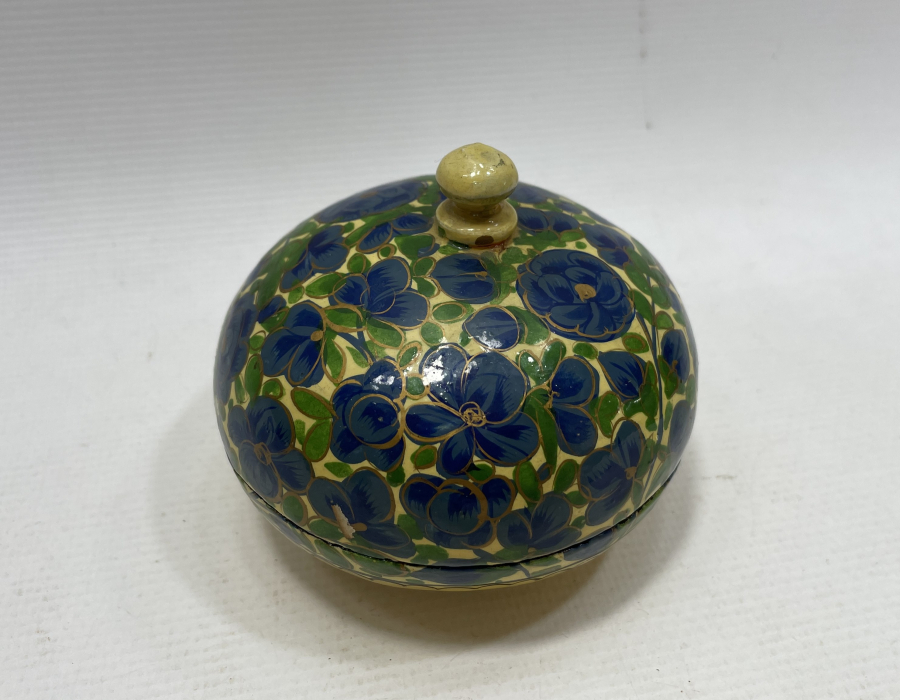 OSMANLI DÖNEMİ ÇOK NADİR ALTIN VERMEYLİ PAPİER MACHE TESPİH KUTUSU