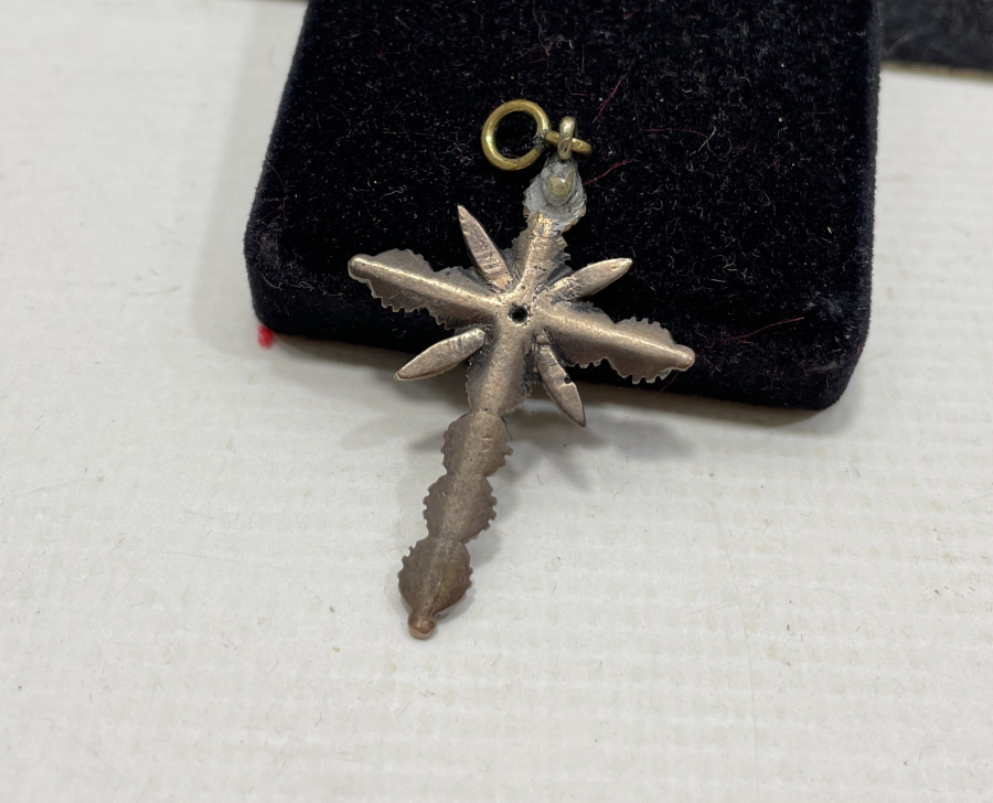 OSMANLI DÖNEMİ ELMASLI ALTIN HAÇ