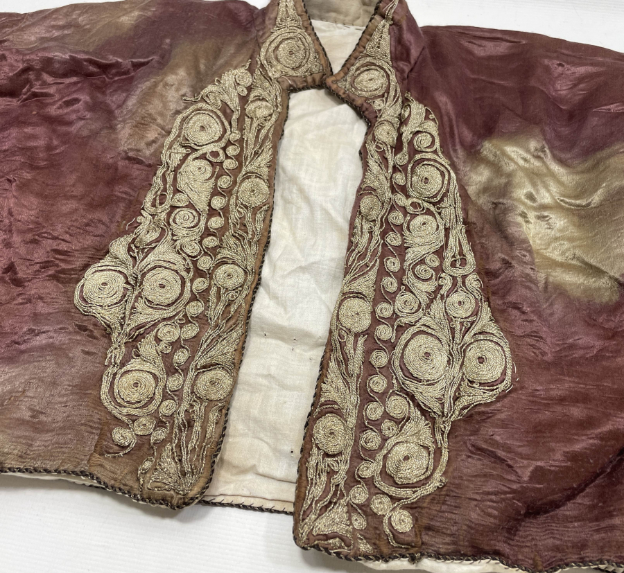 OSMANLI DÖNEMİ GÜMÜŞ SIRMA İŞÇİLİKLİ GELİN CEPKENİ