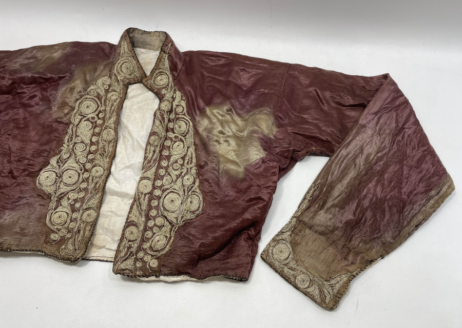 OSMANLI DÖNEMİ GÜMÜŞ SIRMA İŞÇİLİKLİ GELİN CEPKENİ