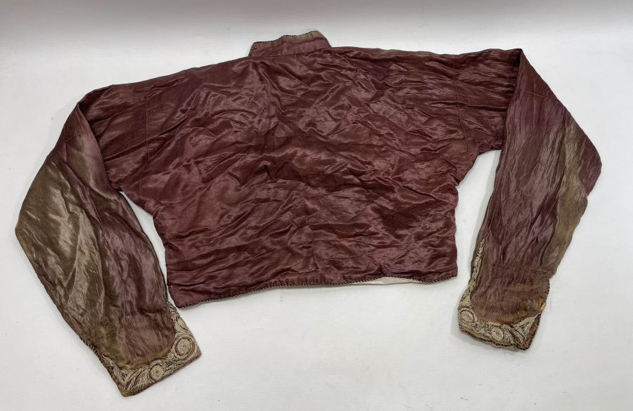 OSMANLI DÖNEMİ GÜMÜŞ SIRMA İŞÇİLİKLİ GELİN CEPKENİ