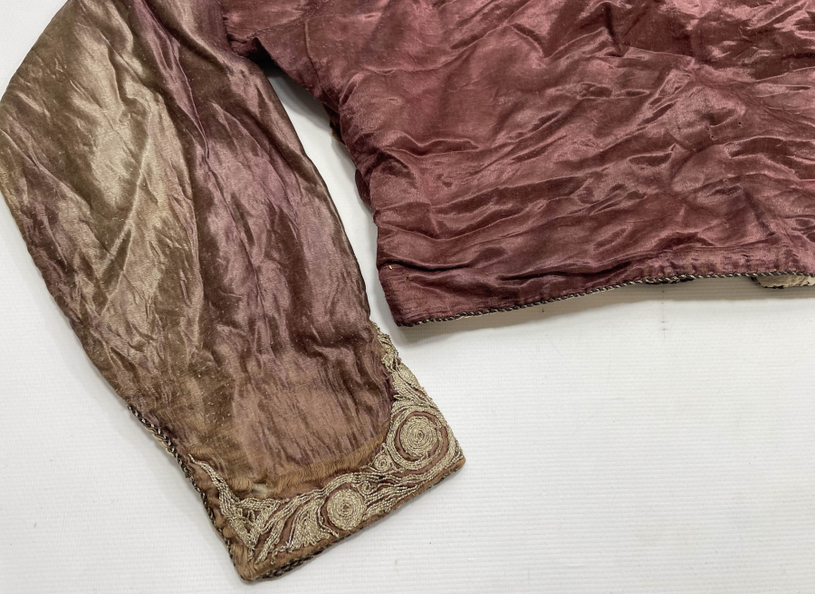 OSMANLI DÖNEMİ GÜMÜŞ SIRMA İŞÇİLİKLİ GELİN CEPKENİ