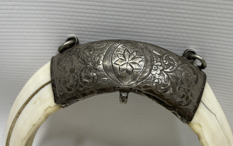 OSMANLI DÖNEMİ GÜMÜŞTEN MAMUL ŞAMAN İŞİ BÜYÜK BOY AT SÜSÜ