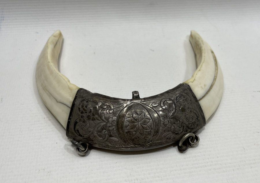 OSMANLI DÖNEMİ GÜMÜŞTEN MAMUL ŞAMAN İŞİ BÜYÜK BOY AT SÜSÜ