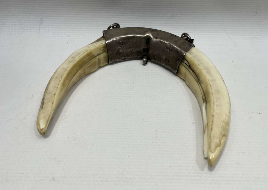 OSMANLI DÖNEMİ GÜMÜŞTEN MAMUL ŞAMAN İŞİ BÜYÜK BOY AT SÜSÜ