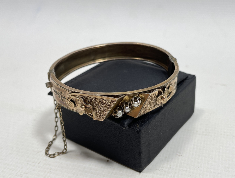 OSMANLI DÖNEMİ İNCİLİ ALTIN BİLEZİK