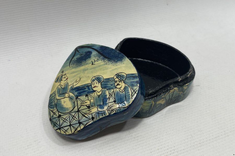 OSMANLI DÖNEMİ NADİR PAPİER MACHE TESPİH KUTUSU