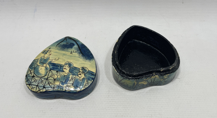 OSMANLI DÖNEMİ NADİR PAPİER MACHE TESPİH KUTUSU