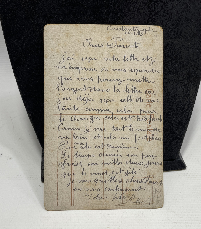 1893 TARİHİNDE İSTANBUL'DAN YOLLANMIŞ OSMANLI DÖNEMİ KARTPOSTAL