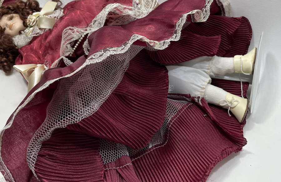 BÜYÜK BOY ANTİKA TAŞ BEBEK - PORSELEN BEBEK