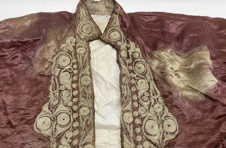 OSMANLI DÖNEMİ GÜMÜŞ SIRMA İŞÇİLİKLİ GELİN CEPKENİ