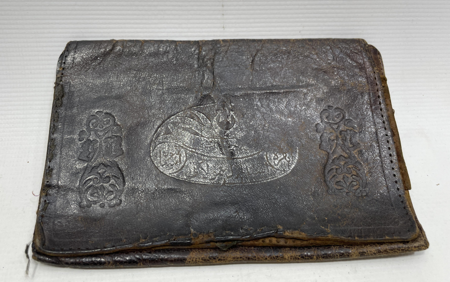 OSMANLI DÖNEMİ ÜZERİ OSMANLICA YAZILI ASKER CÜZDANI