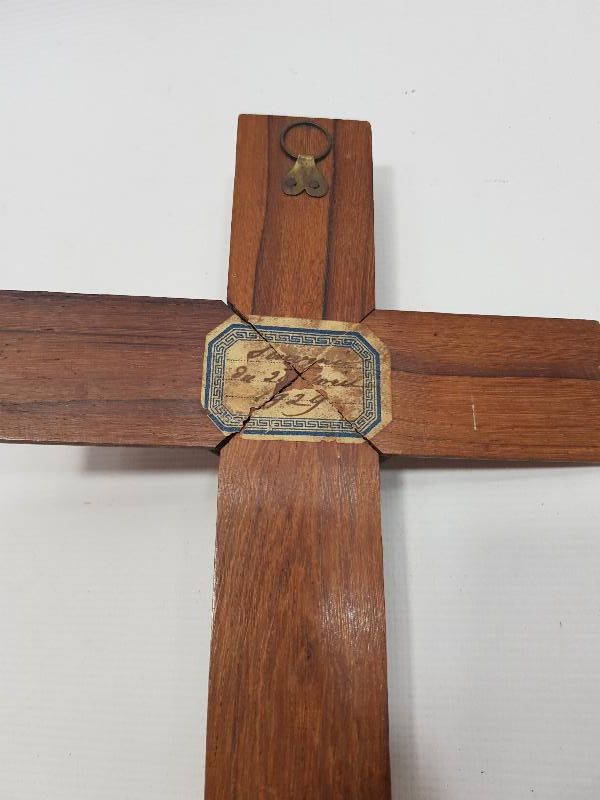 1929 TARİHLİ ÇARMIHA GERİLMİŞ HAZRETİ İSA HEYKELİ - CRUCIFIX 