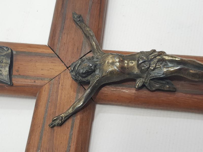 1929 TARİHLİ ÇARMIHA GERİLMİŞ HAZRETİ İSA HEYKELİ - CRUCIFIX 