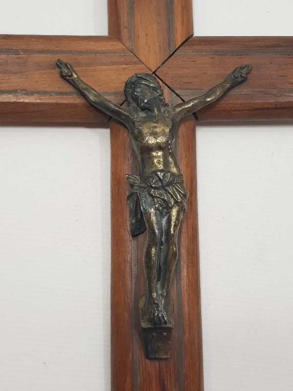 1929 TARİHLİ ÇARMIHA GERİLMİŞ HAZRETİ İSA HEYKELİ - CRUCIFIX 