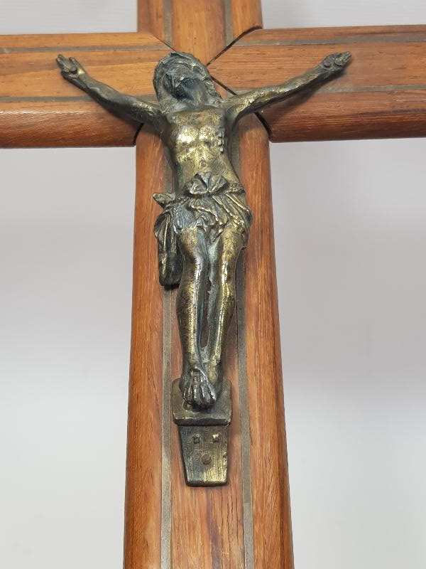 1929 TARİHLİ ÇARMIHA GERİLMİŞ HAZRETİ İSA HEYKELİ - CRUCIFIX 