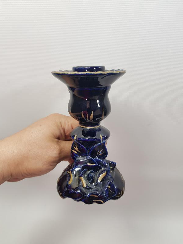 ANTİKA ÇİFT CAPODIMONTE MUMLUK