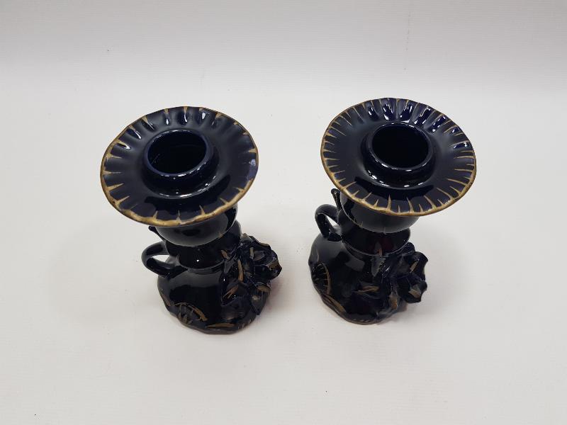 ANTİKA ÇİFT CAPODIMONTE MUMLUK