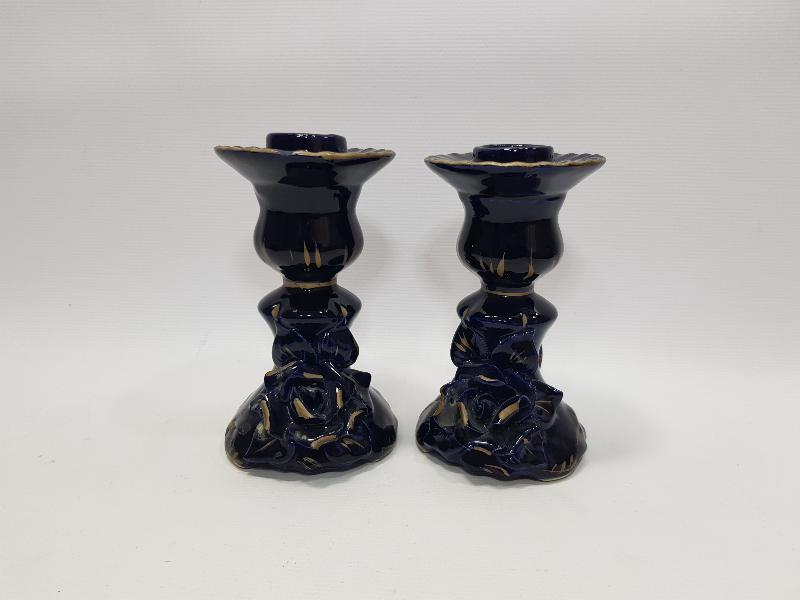 ANTİKA ÇİFT CAPODIMONTE MUMLUK