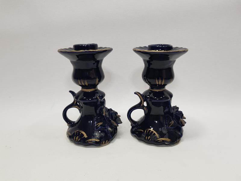 ANTİKA ÇİFT CAPODIMONTE MUMLUK