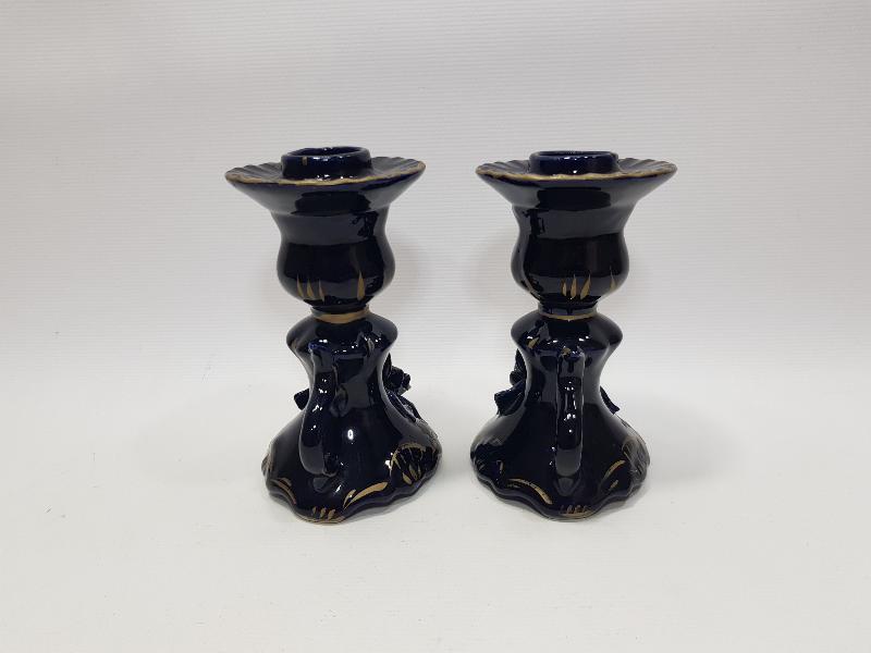 ANTİKA ÇİFT CAPODIMONTE MUMLUK