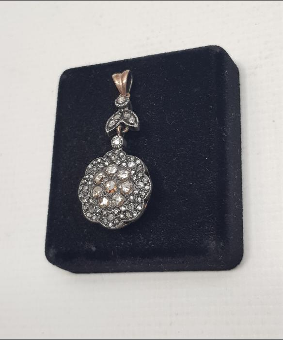 ANTİKA PIRLANTA KOLYE UCU