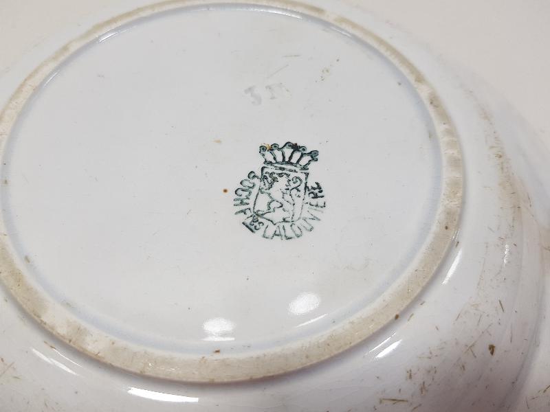 OSMANLI DÖNEMİ AY YILDIZLI PORSELEN TABAK