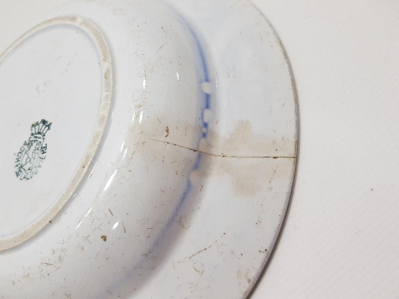 OSMANLI DÖNEMİ AY YILDIZLI PORSELEN TABAK