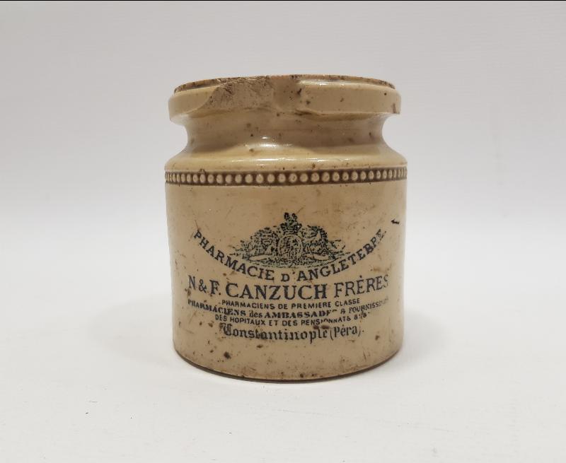 OSMANLI DÖNEMİ CANZUCH FRERES CONSTANTINOPLE İLAÇ ŞİŞESİ