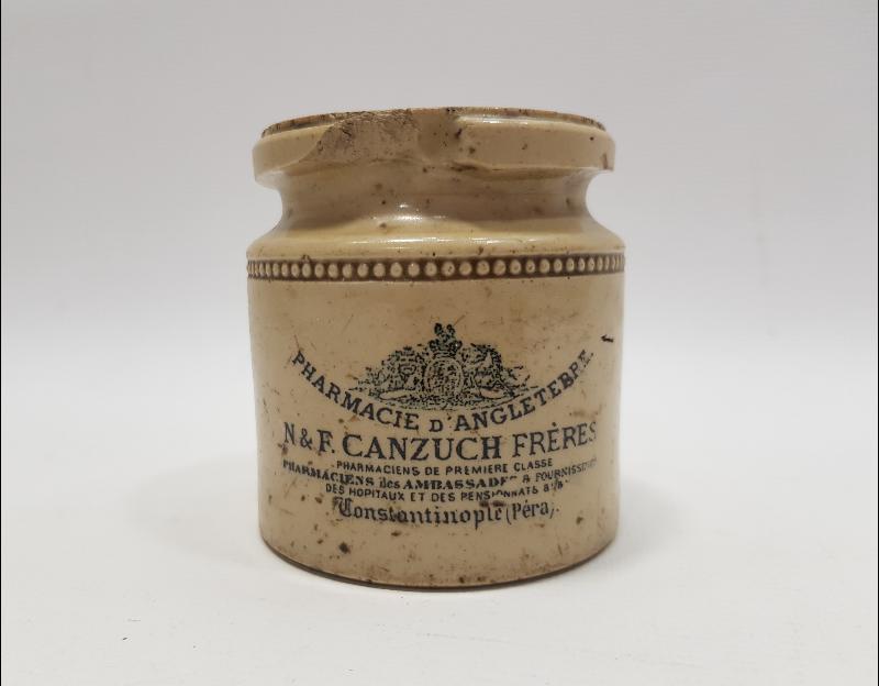 OSMANLI DÖNEMİ CANZUCH FRERES CONSTANTINOPLE İLAÇ ŞİŞESİ