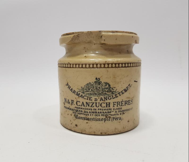 OSMANLI DÖNEMİ CANZUCH FRERES CONSTANTINOPLE İLAÇ ŞİŞESİ